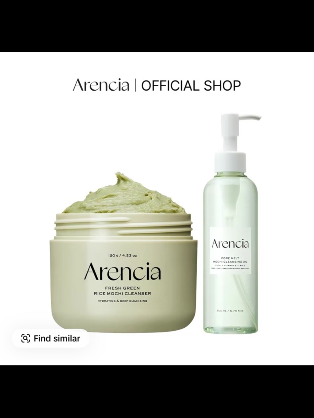 Arencia Pore Melt Mochi Cleansing Oil — Clear Gel Oil